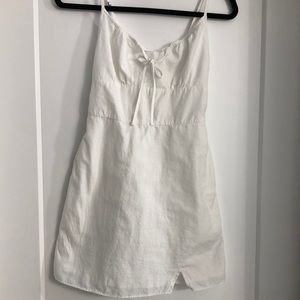 White Linen Abercrombie & Fitch Dress